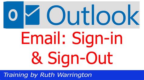 How to sign in to or out of Outlook.com .